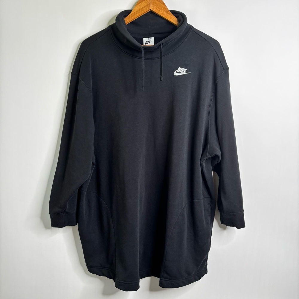 Nike Women's Club Fleece Mock Neck Oversized Hoodie Plus Size 1x - Picture 4 of 10
